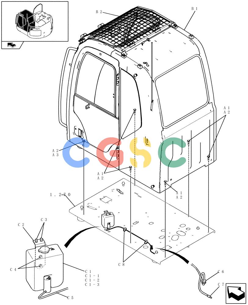 纽荷兰零件查询(E235BSR) - CRAWLER EXCAVATOR (5/07-) (1.250[01]) - CAB New Holland Constructuion