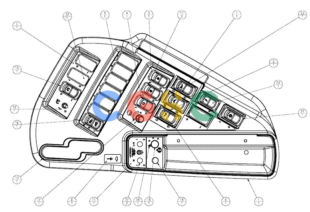 凯斯零件查询(810) - FLEX-AIR APPLICATOR - 2009 (9/09-12/11) (13-002) - FLEX-AIR® CONTROL PANEL-VIPER, VIPER-PRO Case Agriculture
