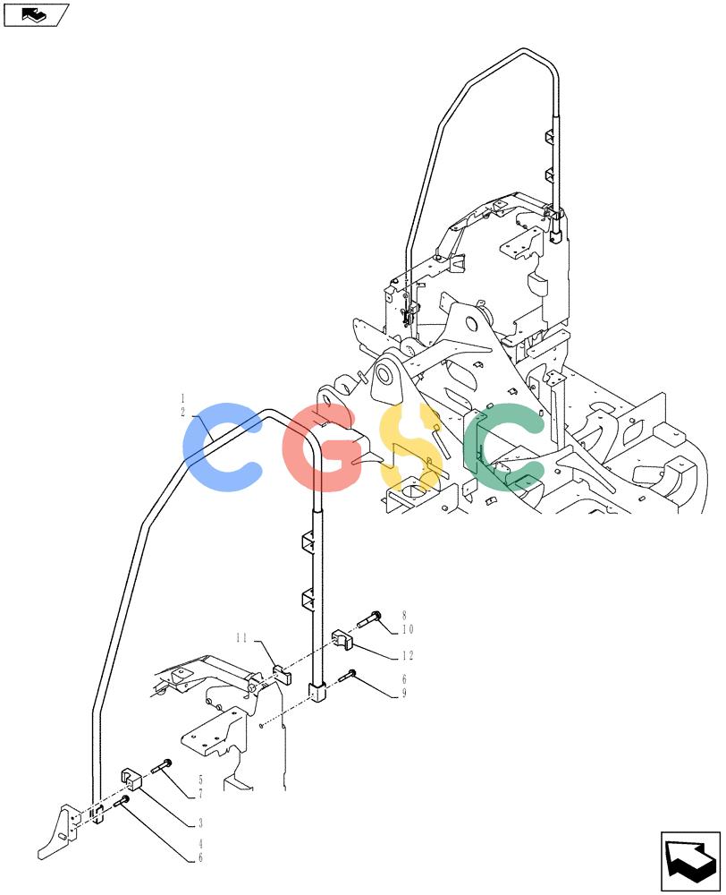 纽荷兰零件查询(E135BSRLC) - CRAWLER EXCAVATOR ASN YH06-08001 (01-069[02]) - GUARD INSTALLATION New Holland Constructuion