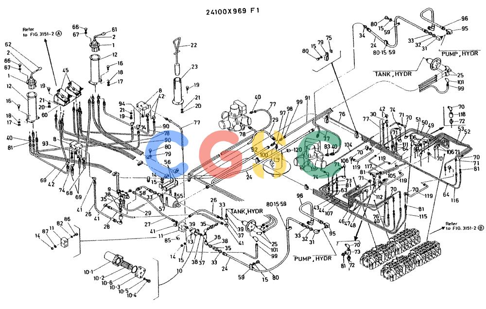 神钢零件查询(K935) - EXCAVATOR BTW L70106 - L70166, LU0067 (1/76-12/03) (11-010[01]) - CONTROL ASSY, G.M.ENG.MOUNT Kobelco