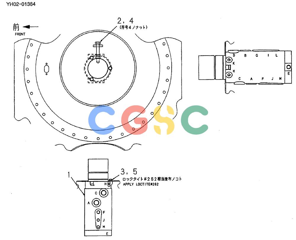 神钢零件查询(ED150) - BLADE RUNNER EXCAVATOR/DOZER ASN YH02-01384 (4/02-12/03) (02-003) - JOINT INSTAL, SWIVEL Kobelco