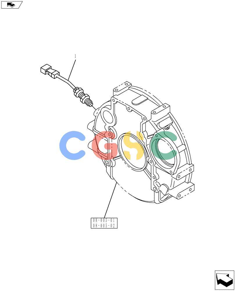 纽荷兰零件查询(E70BSR) - COMPACT CRAWLER EXCAVATOR ASN YT06-18001 (08-018[00]) - ELECTRICAL CONTROL AND OTHER PARTS New Holland Constructuion
