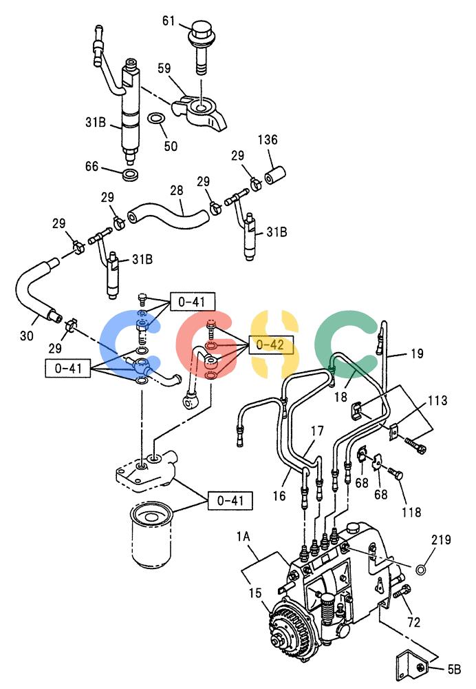 纽荷兰零件查询(E70SR) - MIDI CRAWLER EXCAVATOR ASN YT04-07175 (08-017[01]) - FUEL INJECTION SYSTEM New Holland Constructuion