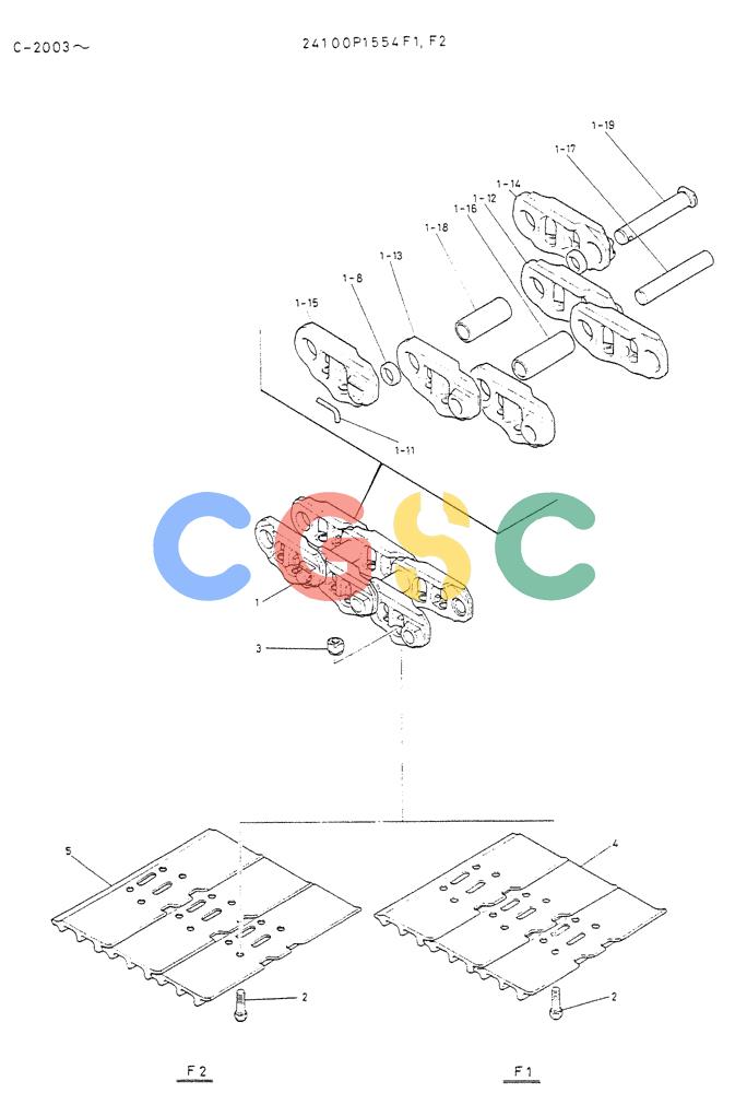 神钢零件查询(K912A) - EXCAVATOR BTW LC-2003 - LC-2016 (1/85-12/03) (05-009) - INSTAL CRAWLER TRACK Kobelco