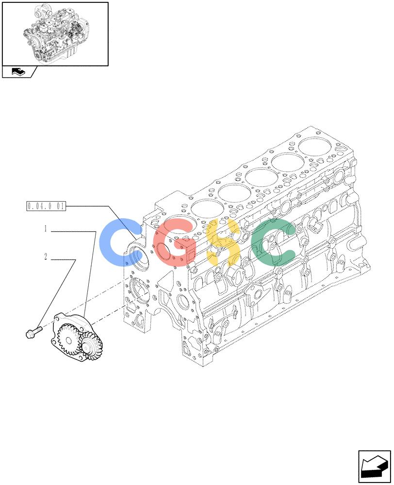 神钢零件查询(F4GE9684C J601) - ENGINE - 504360955 - 84152356 (1/13-) (0.30.0) - OIL PUMP - ENGINE (2853590) Kobelco