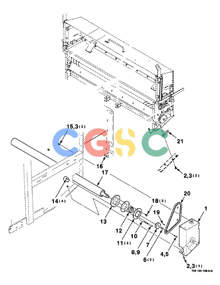 凯斯零件查询(8465) - CASE IH AUTO ROUND BALER (1/91-12/97) (9-96) - SVC KIT, SLOW DOWN MESH WRAP, 700130728 SVC KIT, SLOW DOWN MESH WRAP COMPLETE, Case Agriculture