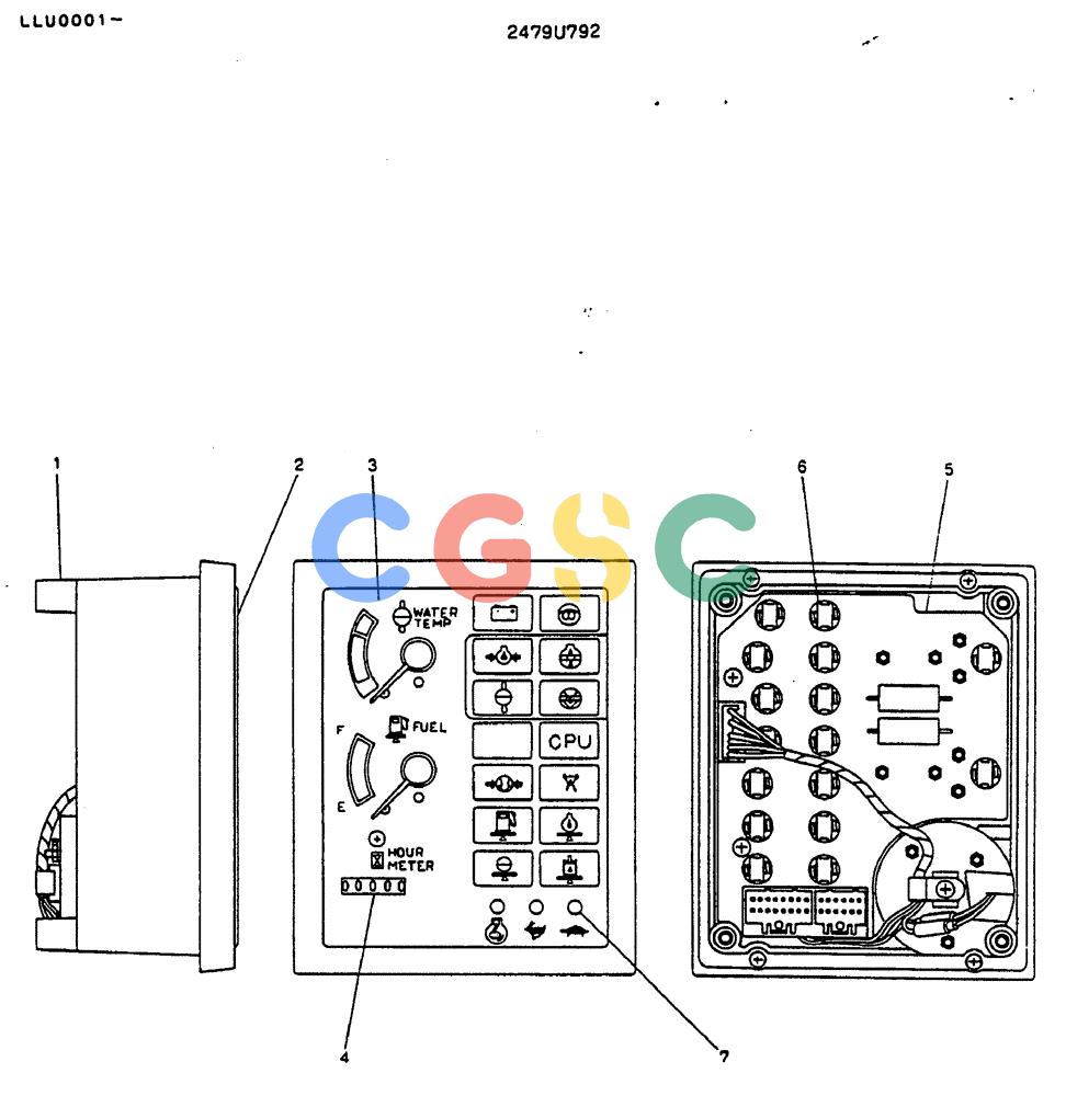 神钢零件查询(MD240BLC) - EXCAVATOR BTW LLU0001 - LLU0300 (1/80-12/06) (05-010) - GAUGE, CLUSTER Kobelco