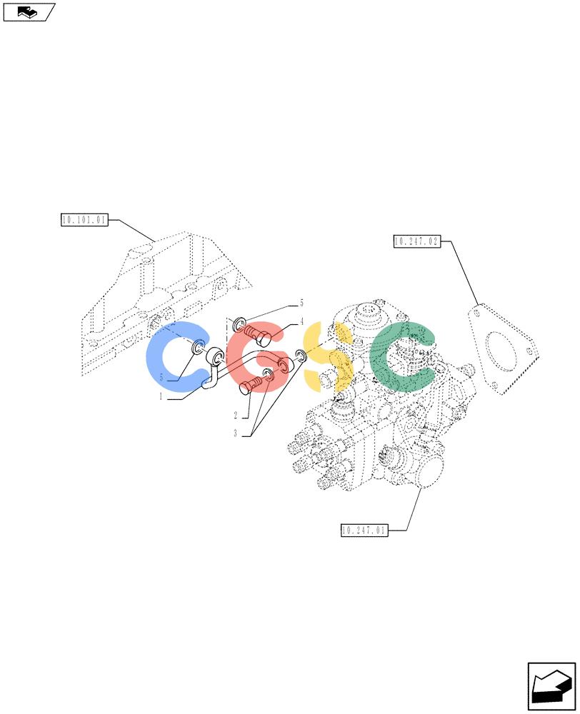 神钢零件查询(F4GE9684R J605) - ENGINE 5801404376 - 84370655 (11/13-) (10.218.01[01]) - INJECTION EQUIPMENT - PIPING (2854961) Kobelco