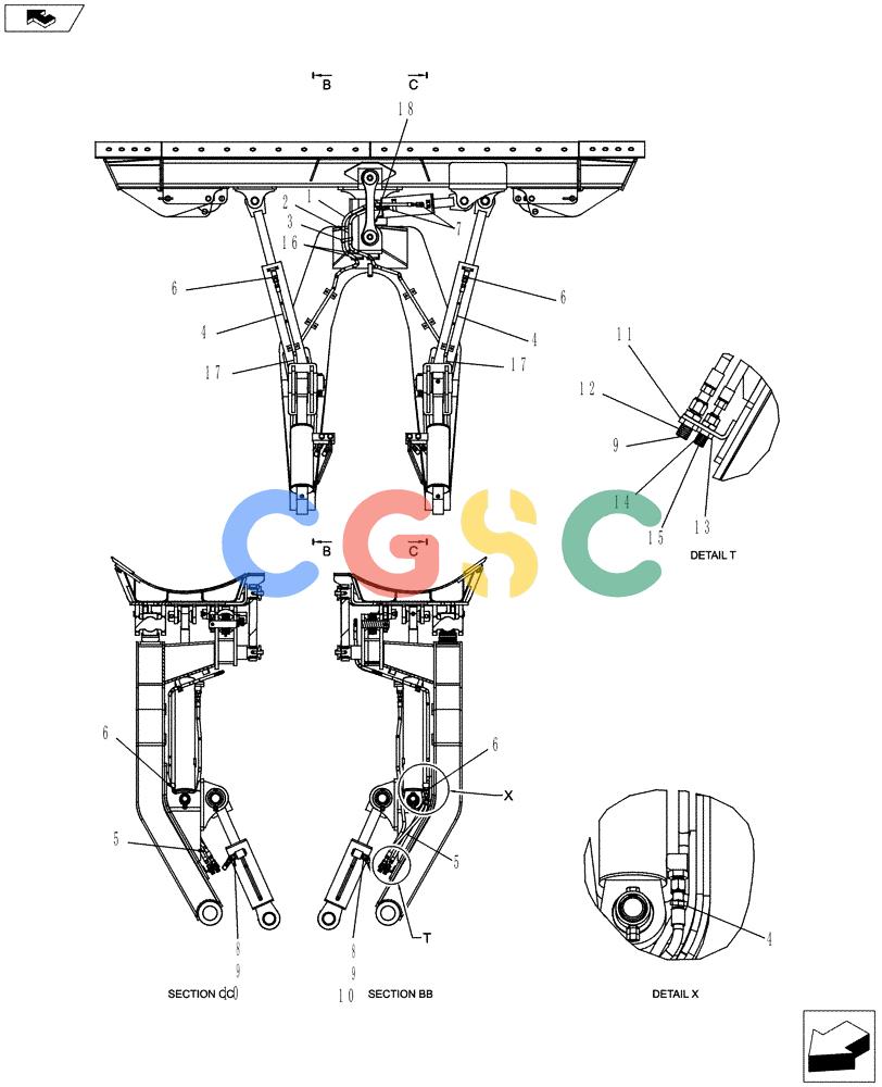 神钢零件查询(ED150-2) - BLADE RUNNER EXCAVATOR/DOZER ASN LH01-01001 (1/09-12/12) (02-020[00]) - HYDRAULIC LINES, DOZER (PTPA) Kobelco