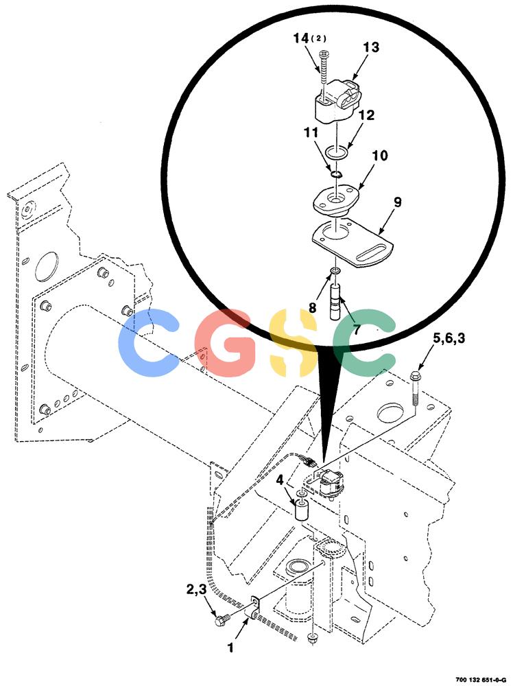 凯斯零件查询(RS561A) - CASE IH ROUND BALER (1/99-12/00) (4-004) - ELECTRICAL ASSEMBLY, TWINE ARM SENSOR Case Agriculture