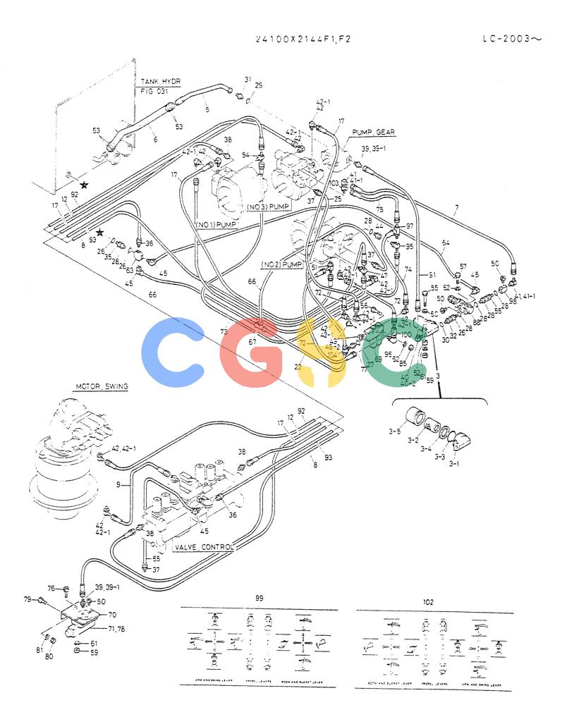 神钢零件查询(K912A) - EXCAVATOR BTW LC-2003 - LC-2016 (1/85-12/03) (03-006[02]) - REMOTE CONTROL ASSY Kobelco