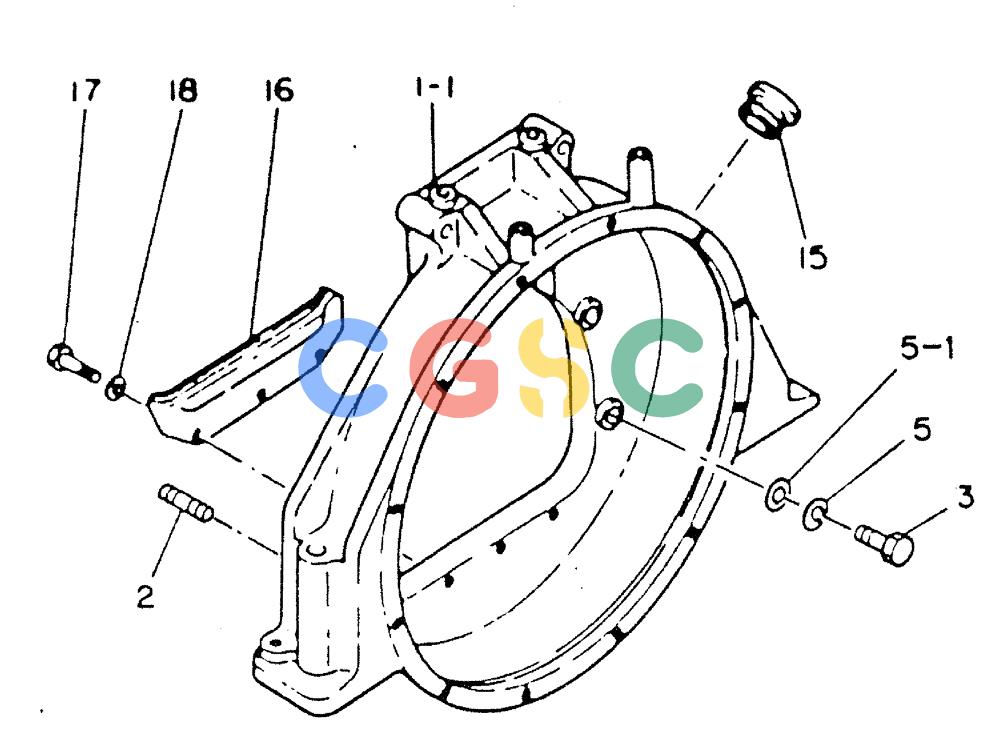 神钢零件查询(MD140C) - EXCAVATOR ASN YPU00501 (1/80-12/06) (13-004) - FLY WHEEL HOUSING & OTHER PARTS Kobelco