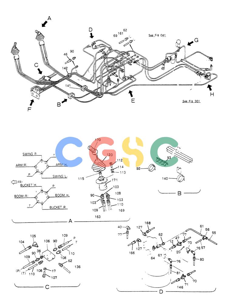神钢零件查询(K912LC) - MARK II EXCAVATOR ASN YC-0301 (1/88-12/03) (03-005[01]) - REMOTE-CONTROL ASSY (24100J10874F3) Kobelco