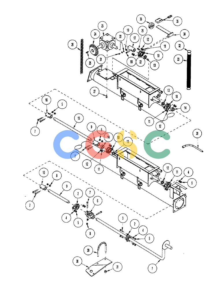凯斯零件查询(2400) - CONCORD AIR SYSTEM (1/96-12/99) (E20) - METERING DRIVE TRAIN Case Agriculture