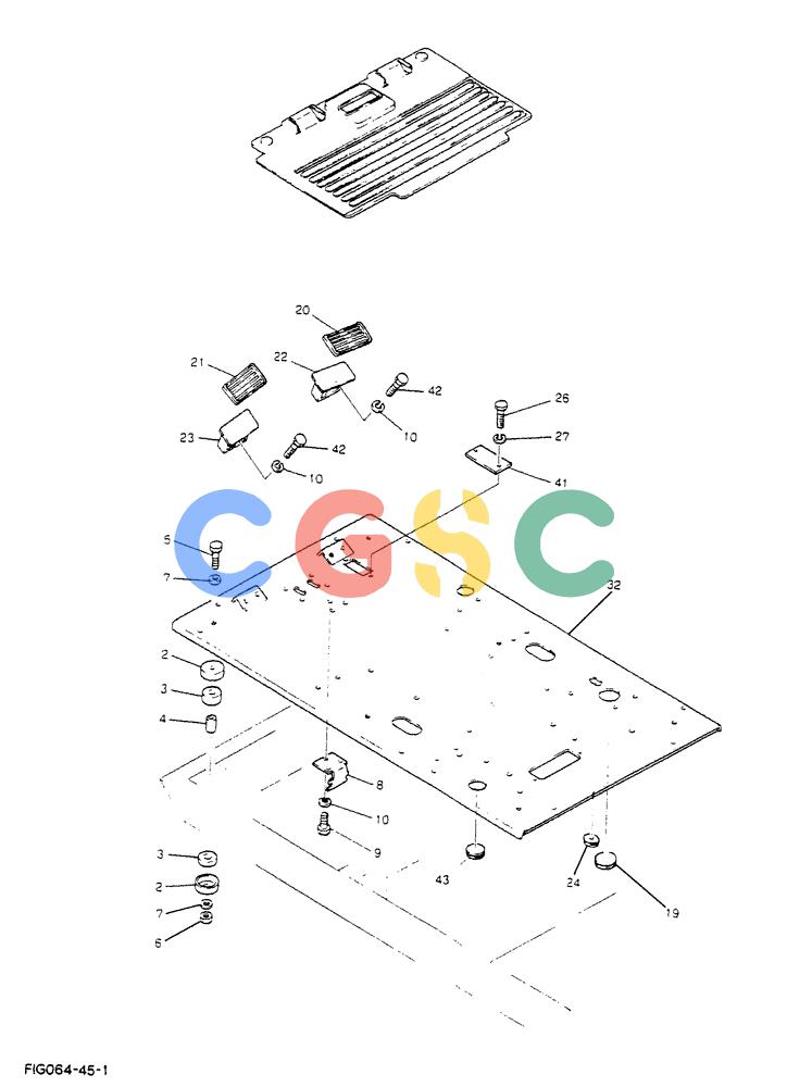 神钢零件查询(K912LC) - MARK II EXCAVATOR ASN YC-0301 (1/88-12/03) (02-009) - PLATE ASSY, FLOOR (24100N5728F5) Kobelco