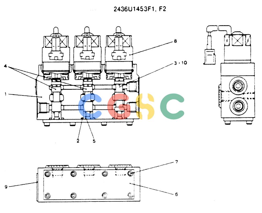 神钢零件查询(MD200C) - EXCAVATOR BTW YQU0701 - YQU2000 (1/80-12/06) (16-006) - VALVE ASSY. SOLENOID Kobelco