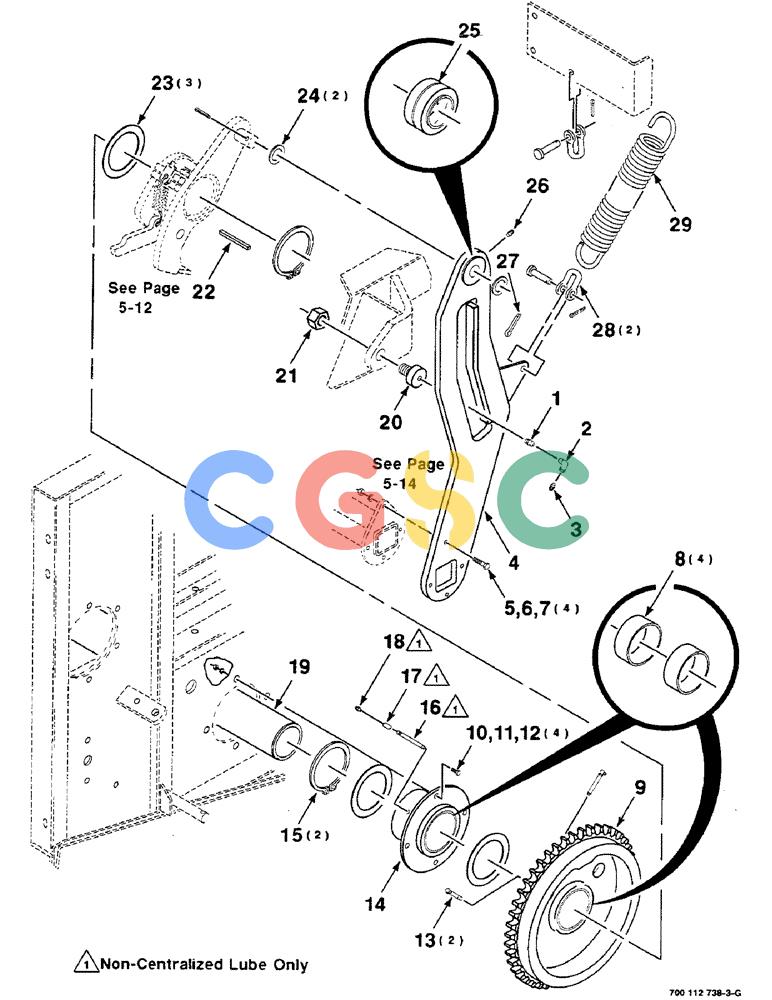 凯斯零件查询(8580) - CASE IH LARGE RECTANGULAR BALER (1/88-12/98) (05-10) - STUFFER DRIVE ASSEMBLY, LEFT Case Agriculture