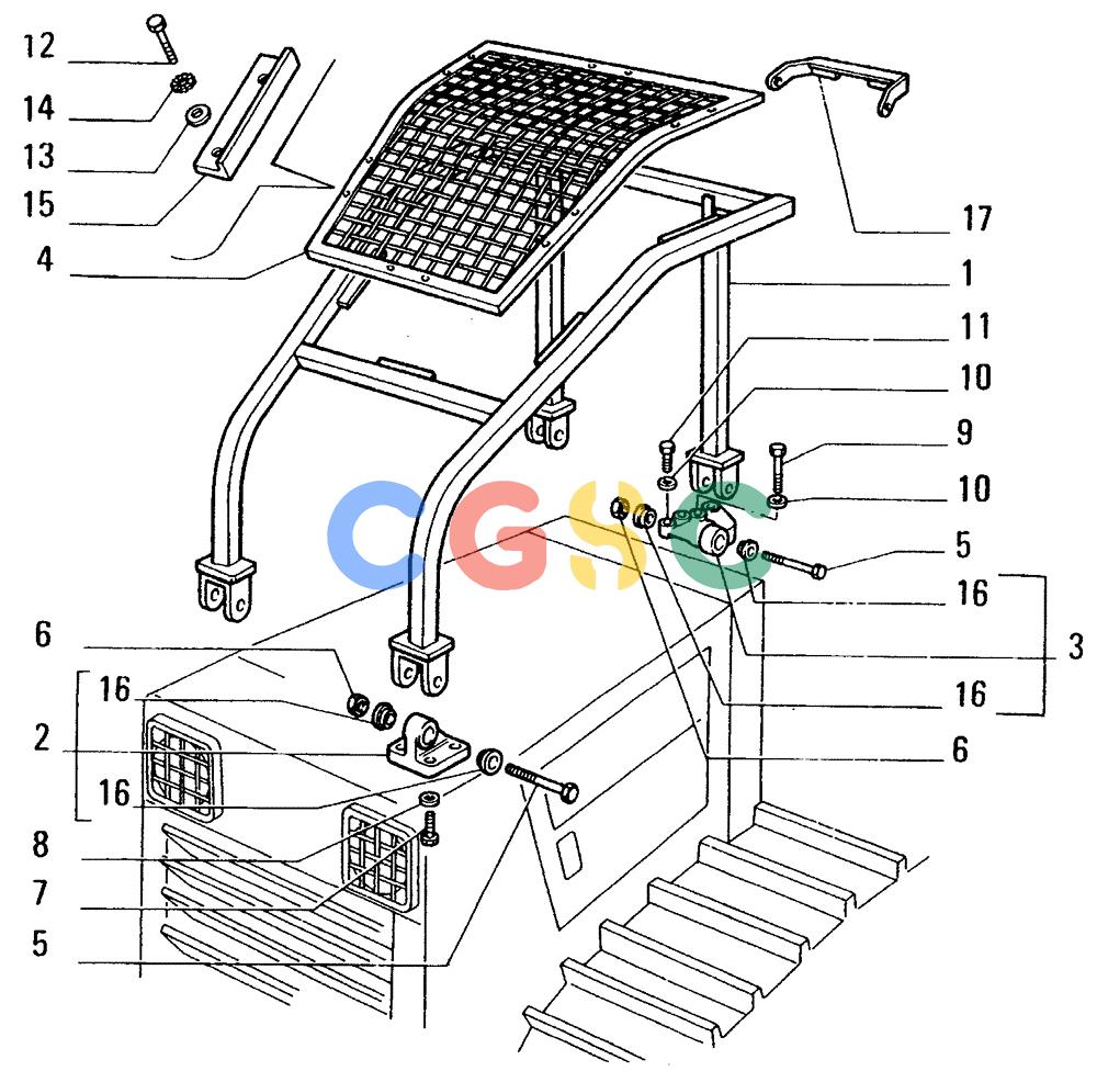 纽荷兰零件查询(FD14E) - CRAWLER DOZER (95.6546[001]) - SWEEPS-FRONT New Holland Constructuion