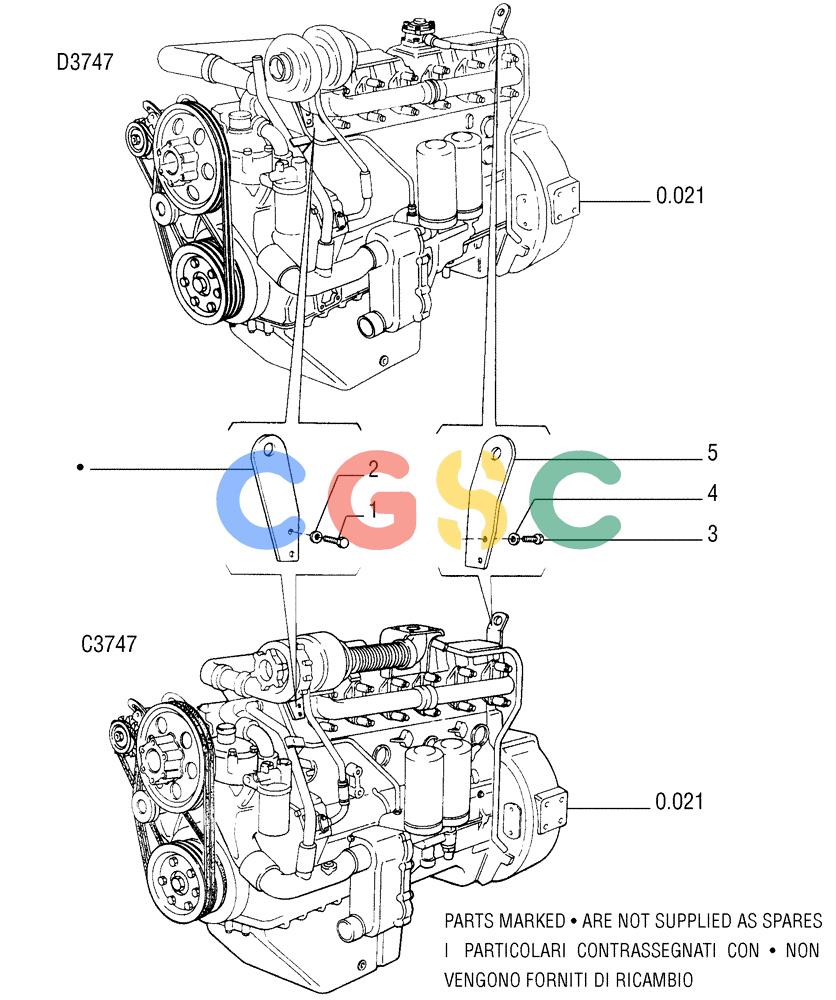 纽荷兰零件查询(FD255) - CRAWLER DOZER (N.A. VERSION) (7/95-) (0.450[01]) - HOOKS - ENGINE New Holland Constructuion