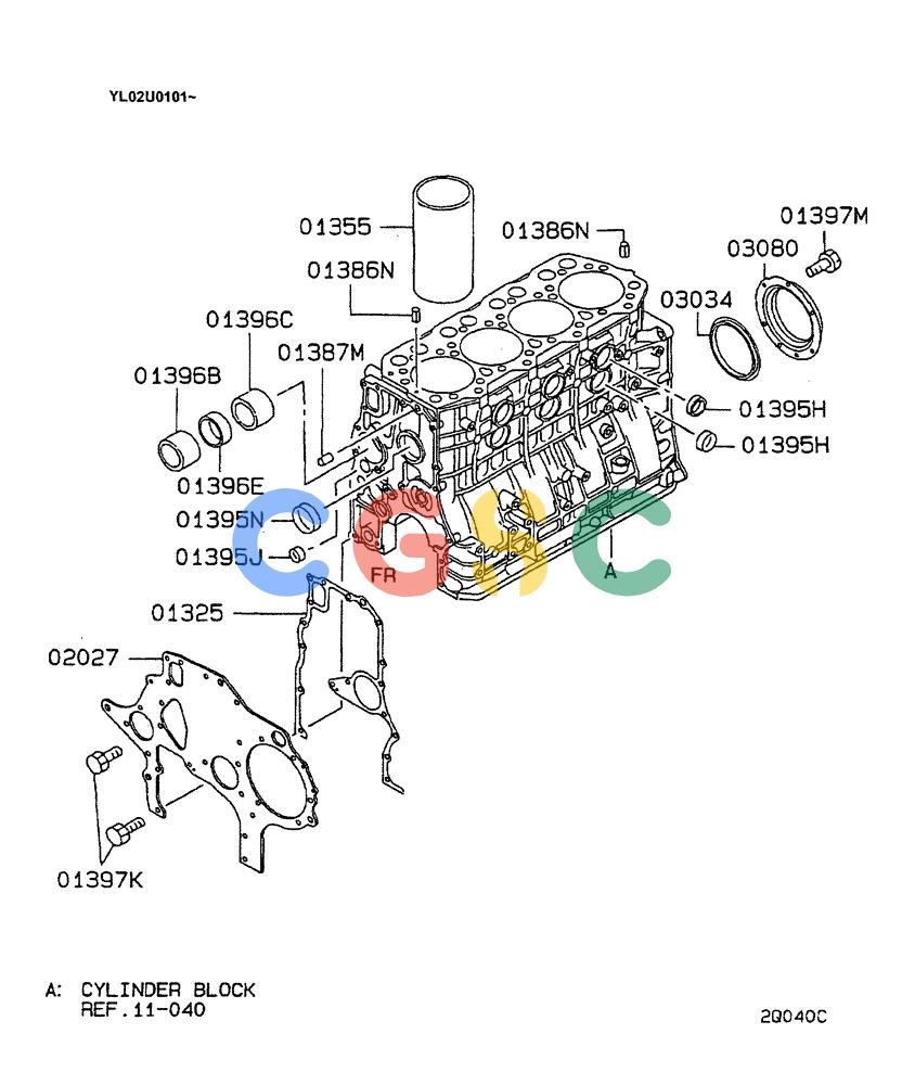 神钢零件查询(ED190LC) - BLADE RUNNER EXCAVATOR/DOZER BTW YL02U0101 - YL03U0135 (1/02-12/06) (07-008[01]) - CYLINDER BLOCK Kobelco