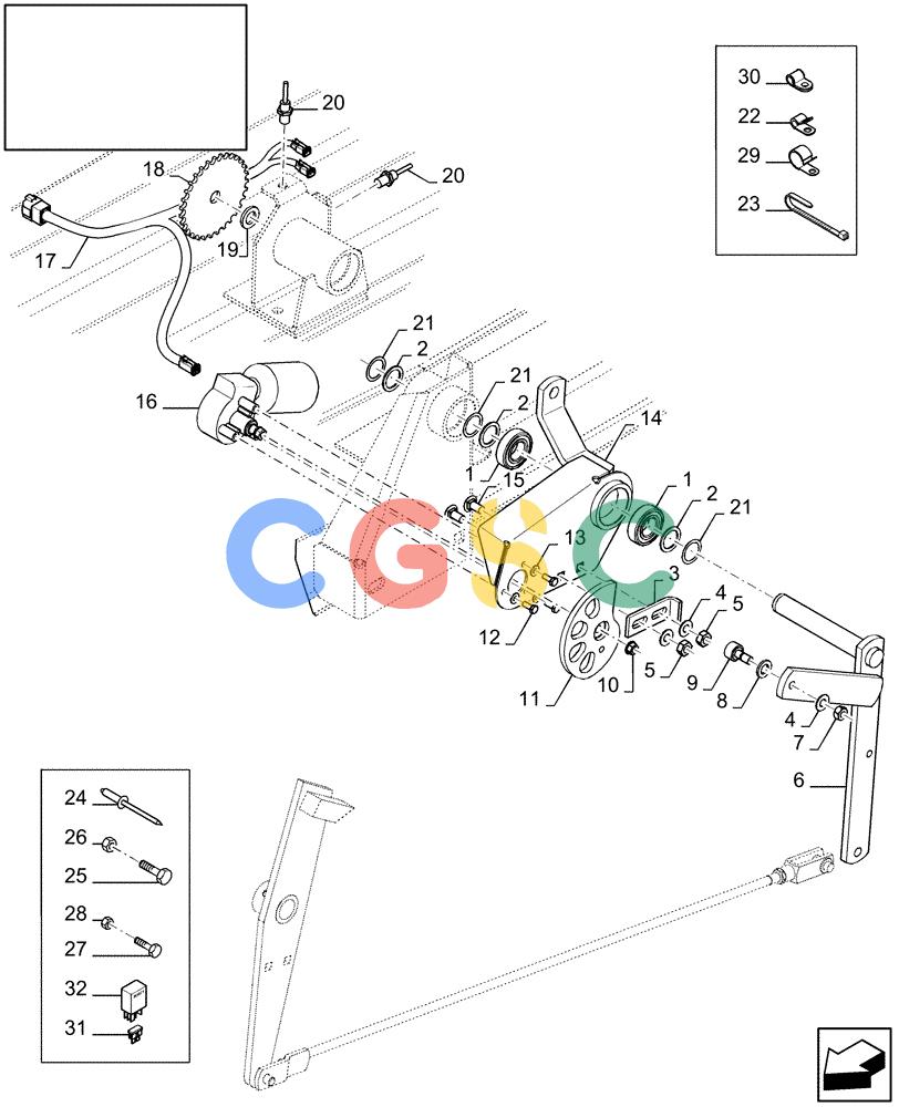 凯斯零件查询(LBX432S) - BIG RECTANGULAR BALER (3/03-12/08) (18.87355677[01]) - DIA : BALE LENGTH TRIP KIT - ELECTRONIC Case Agriculture