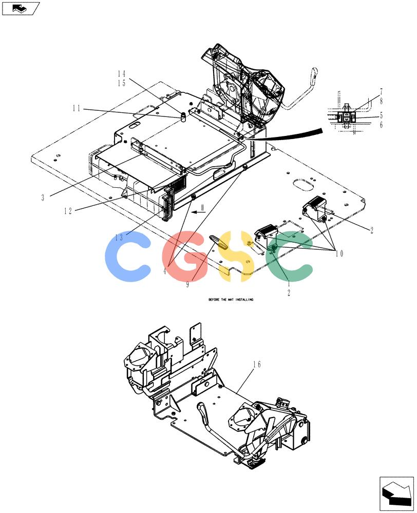 神钢零件查询(ED150-2) - BLADE RUNNER EXCAVATOR/DOZER ASN LH01-01001 (1/09-12/12) (01-050[02]) - CONTROLS, OPERATORS Kobelco