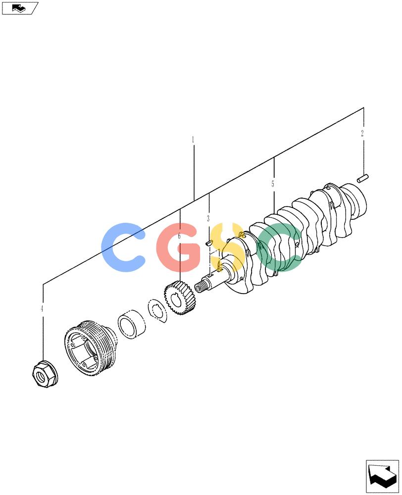 神钢零件查询(ED150-2) - BLADE RUNNER EXCAVATOR/DOZER ASN LH01-01001 (1/09-12/12) (08-013[00]) - CRANKSHAFT Kobelco