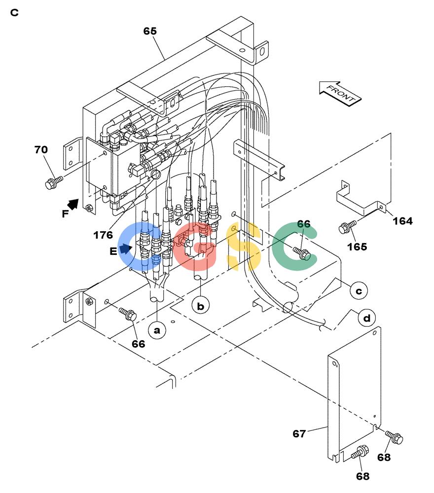 纽荷兰零件查询(E805) - CRAWLER EXCAVATOR TIER 3 (7/06-) (08-030-01[01]) - HYDRAULIC CIRCUIT - HAND CONTROL PILOT (WITH VALVE, PRESSURE RELIEF) New Holland Constructuion