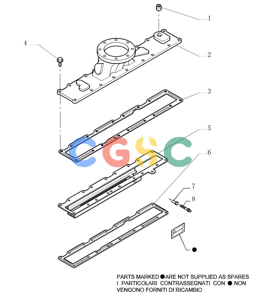 纽荷兰零件查询(DC180.B) - CRAWLER DOZER TIER 2 (3/03-) (0.071[01]) - INTAKE MANIFOLD New Holland Constructuion