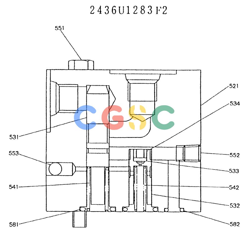 神钢零件查询(K909LC) - MARK II EXCAVATOR BTW LL1207 - LL1487 (1/87-12/03) (11-013) - VALVE ASSY, PILOT Kobelco