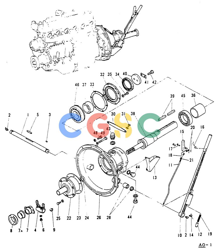 神钢零件查询(65R5P) - MITSUBISHI DIESEL ENGINE - LK300A WHEEL LOADER (1/06-12/06) (13-002) - CLUTH HOUSING & BEARING CASE Kobelco