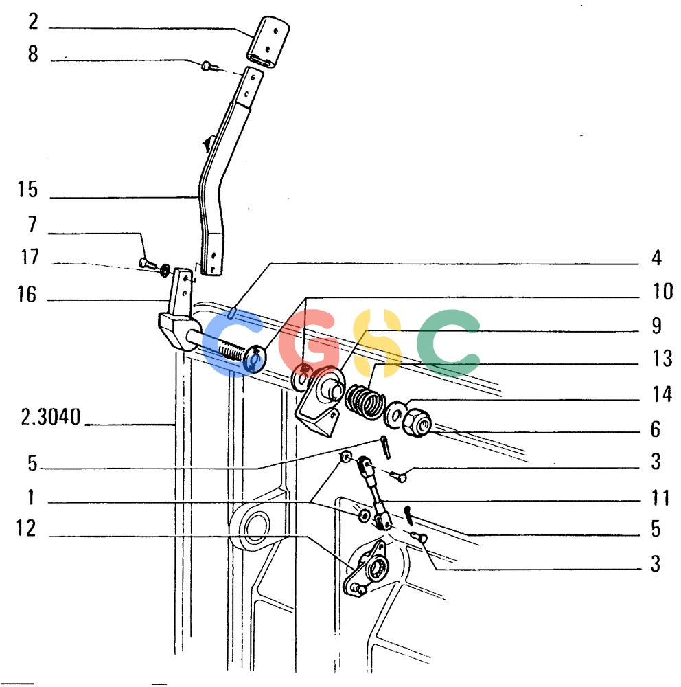 纽荷兰零件查询(FD14E) - CRAWLER DOZER (0.1340[001]) - THROTTLE CONTROL New Holland Constructuion