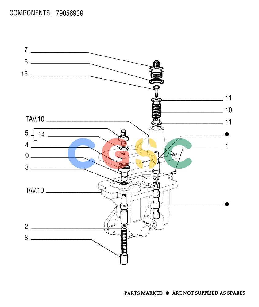 纽荷兰零件查询(FD175) - CRAWLER DOZER (N.A. VERSION)(S/N 061640 & AFTER) (1/93-) (1.211[11]) - TRANSMISSION - CONTROL VALVE New Holland Constructuion