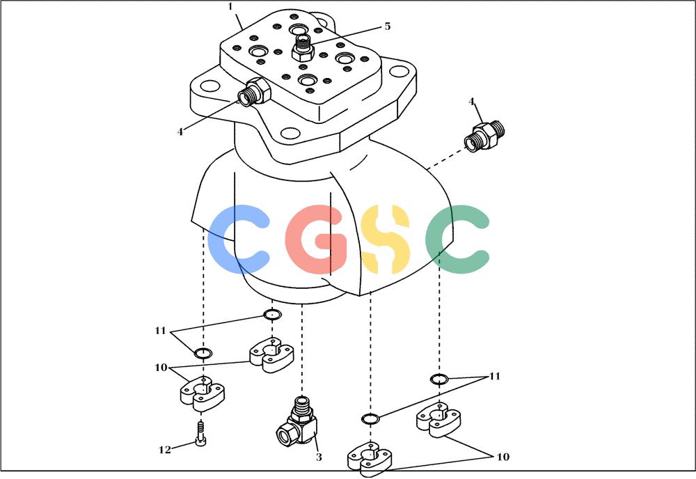 纽荷兰零件查询(EC450) - CRAWLER EXCAVATOR (SN: 750001-UP) (11/99-) (22.501[001]) - ROTOR MOUNTING PARTS (S/N 750001-UP) New Holland Constructuion
