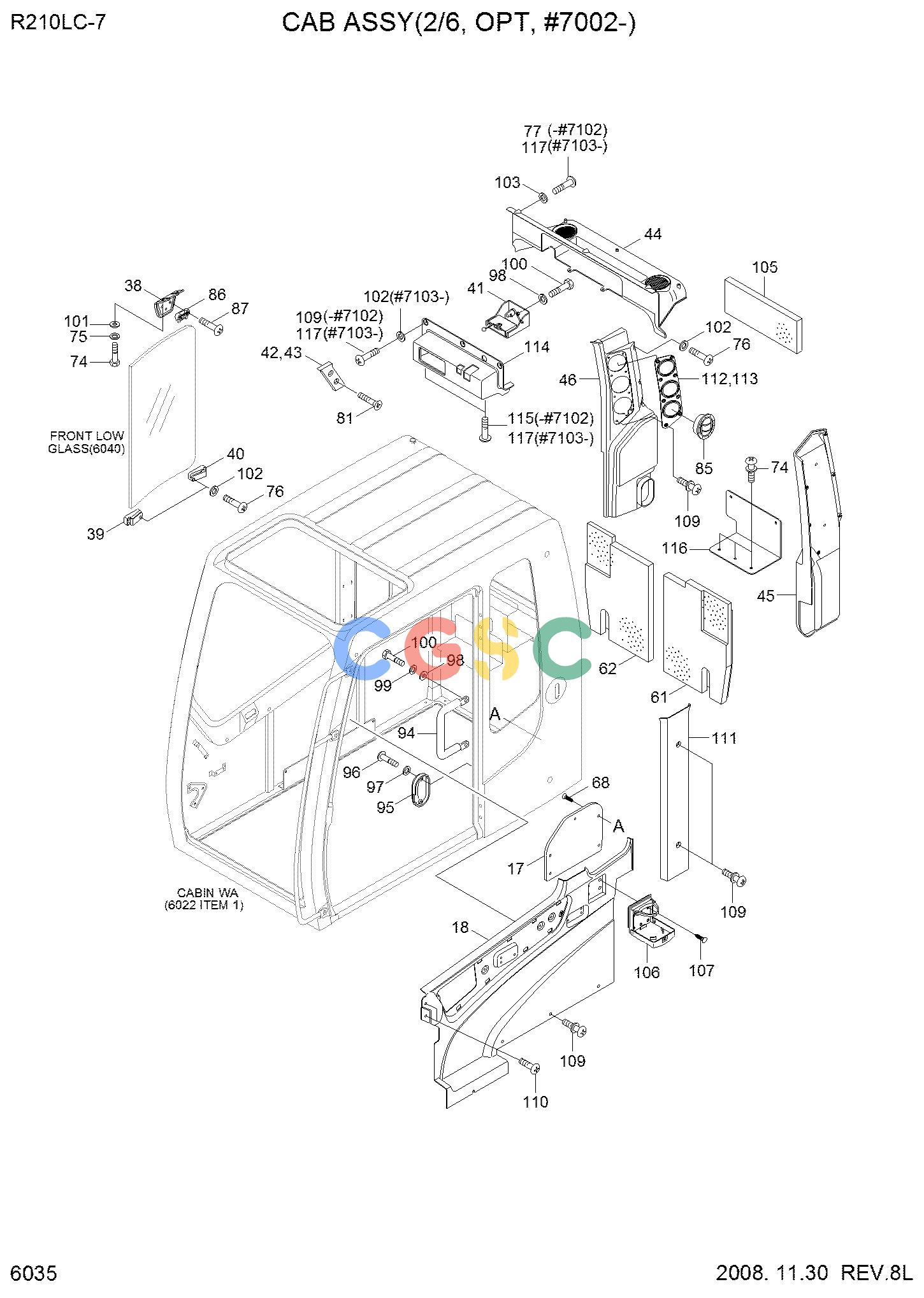现代零件查询25/30LC-7S SEAT ASSYEPC Hyundai 