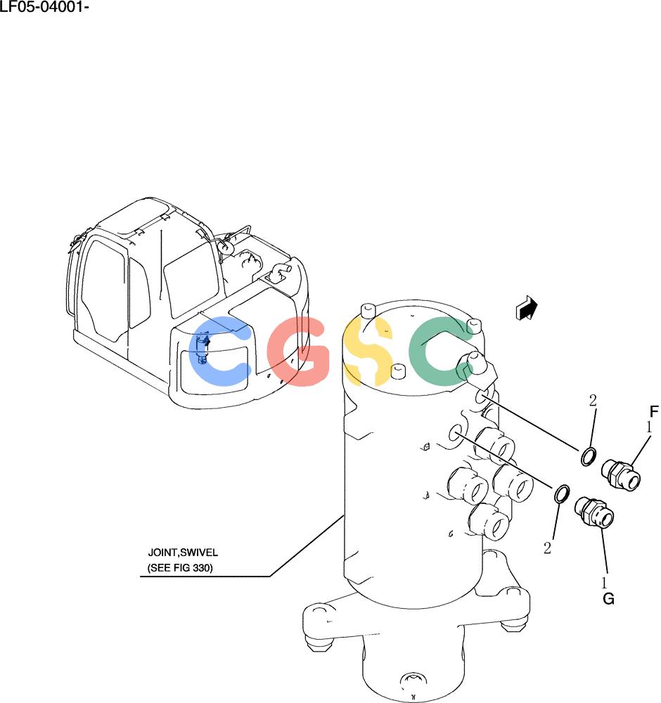 纽荷兰零件查询(E80BMSR) - CRAWLER EXCAVATOR ASN LF05-04001 - (N8TA18060) (102-71[1]) - HYD LINES, SWIVEL New Holland Constructuion