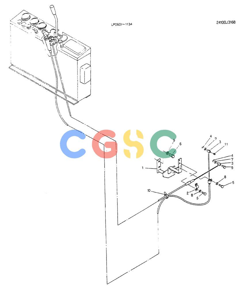 神钢零件查询(K905LC) - EXCAVATOR BTW YP0115 - YP0301 (1/85-12/03) (06-018) - CONTROL ASSY, ENGINE (P/N-24100J3168F1) Kobelco