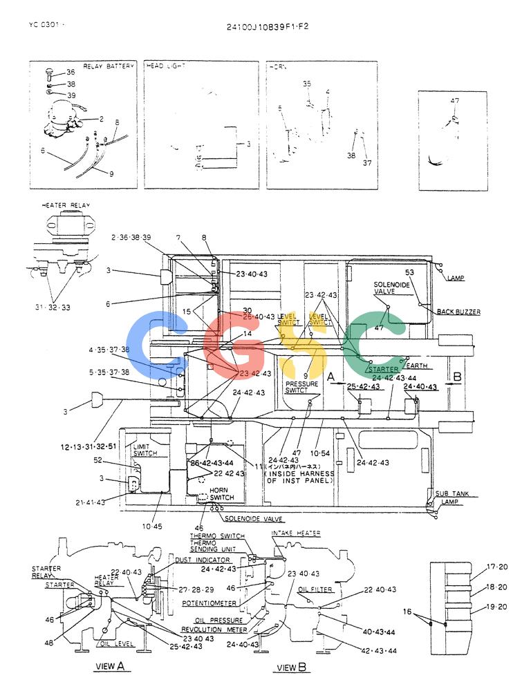 神钢零件查询(K912LC) - MARK II EXCAVATOR ASN YC0301-0737 (1/88-12/03) (05-013) - WIRING ASSY, ELEC Kobelco
