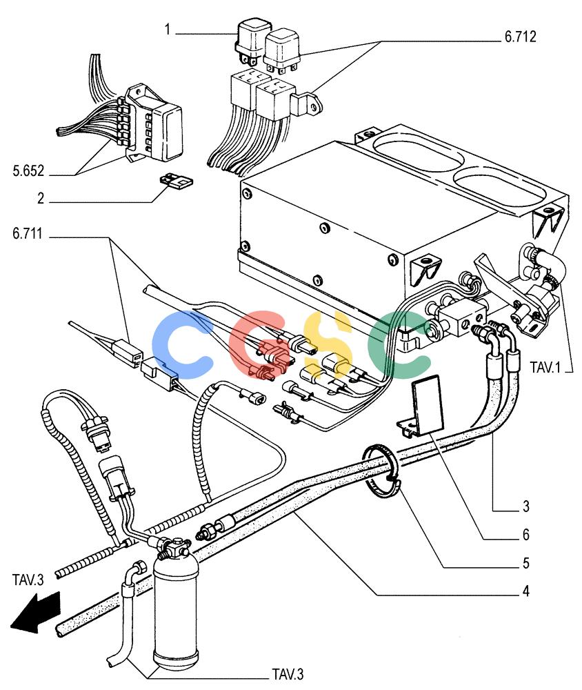 纽荷兰零件查询(FD175) - CRAWLER DOZER (N.A. VERSION)(S/N 061640 & AFTER) (1/93-) (9.665[04]) - AIR CONDITIONING - OPTIONAL CODE 76042216 New Holland Constructuion