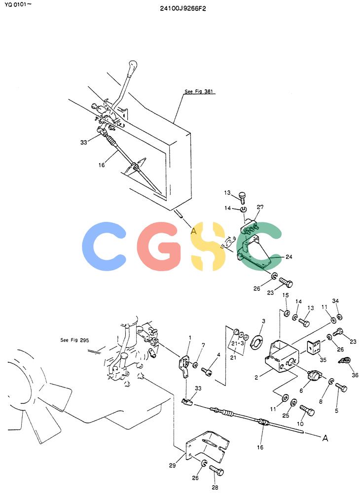 神钢零件查询(K907LC) - MARK II EXCAVATOR BTW YQ0101 - YQ0564 (1/87-12/03) (05-008) - CONTROL ASSY, ENGINE 24100J9266F2 Kobelco