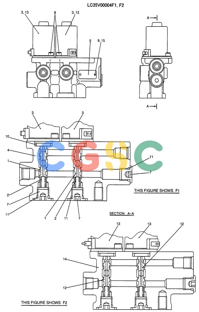 纽荷兰零件查询(E70SR) - MIDI CRAWLER EXCAVATOR ASN YT04-07175 (07-053) - VALVE ASSY, SOLENOID (HAND CONTROL) New Holland Constructuion