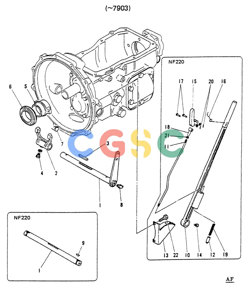 神钢零件查询(65R5P) - MITSUBISHI DIESEL ENGINE - LK300A WHEEL LOADER (1/06-12/06) (14-002) - CLUTCH RELEASE FORK (-7903) Kobelco
