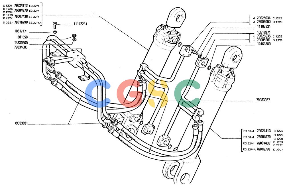 纽荷兰零件查询(FD20) - CRAWLER DOZER (E3.02/5[001]) - HYDRAULIC SYSTEM New Holland Constructuion