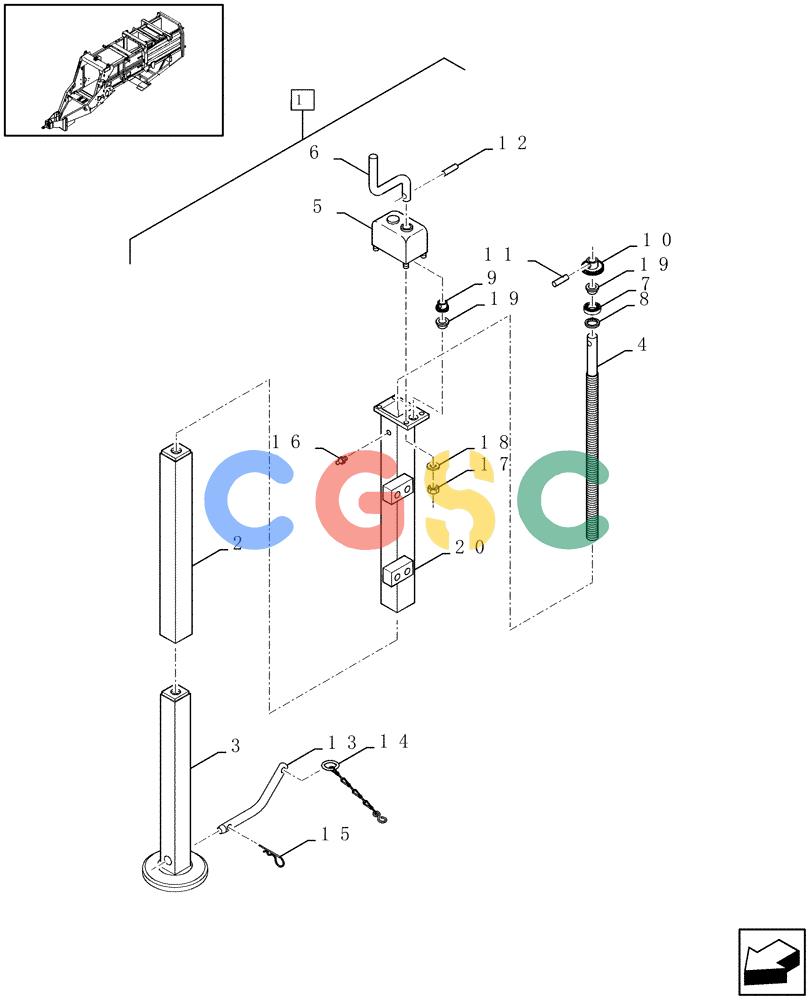 凯斯零件查询(LBX431S) - BIG RECTANGULAR BALER (6/01-12/03) (12.04[01]) - JACK Case Agriculture