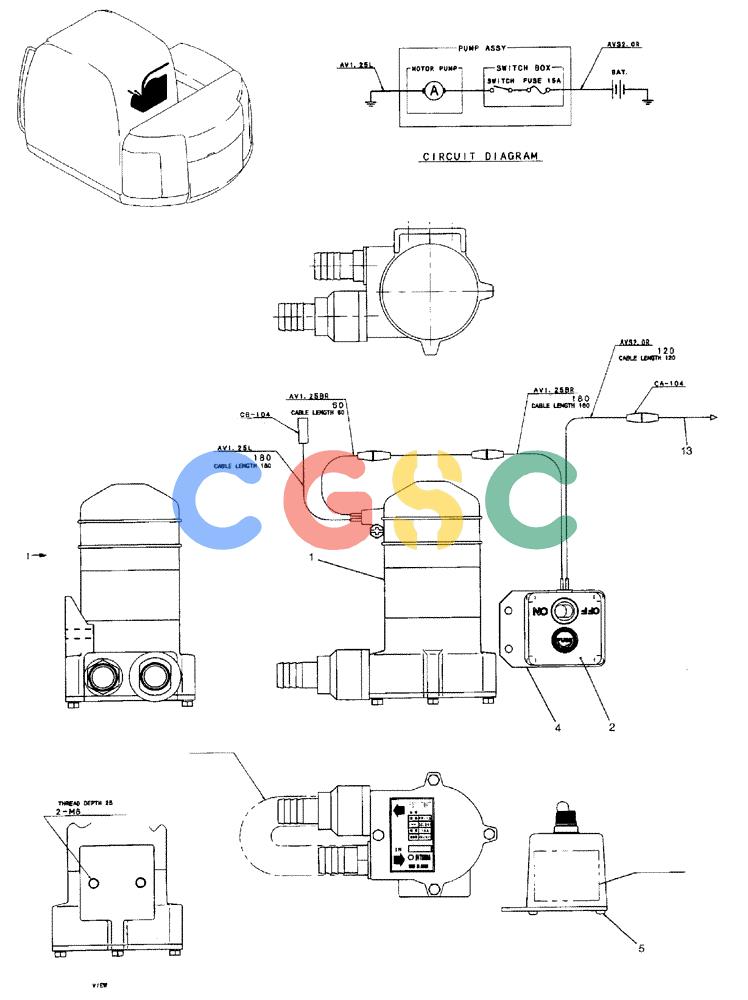 纽荷兰零件查询(EH80) - MIDI CRAWLER EXCAVATOR ASN LF04-02000 (N4TA18001 thru N4TA18010, ASN N5TA18011 -) (NA) (1/ (014) - PUMP ASSEMBLY, FUEL New Holland Constructuion
