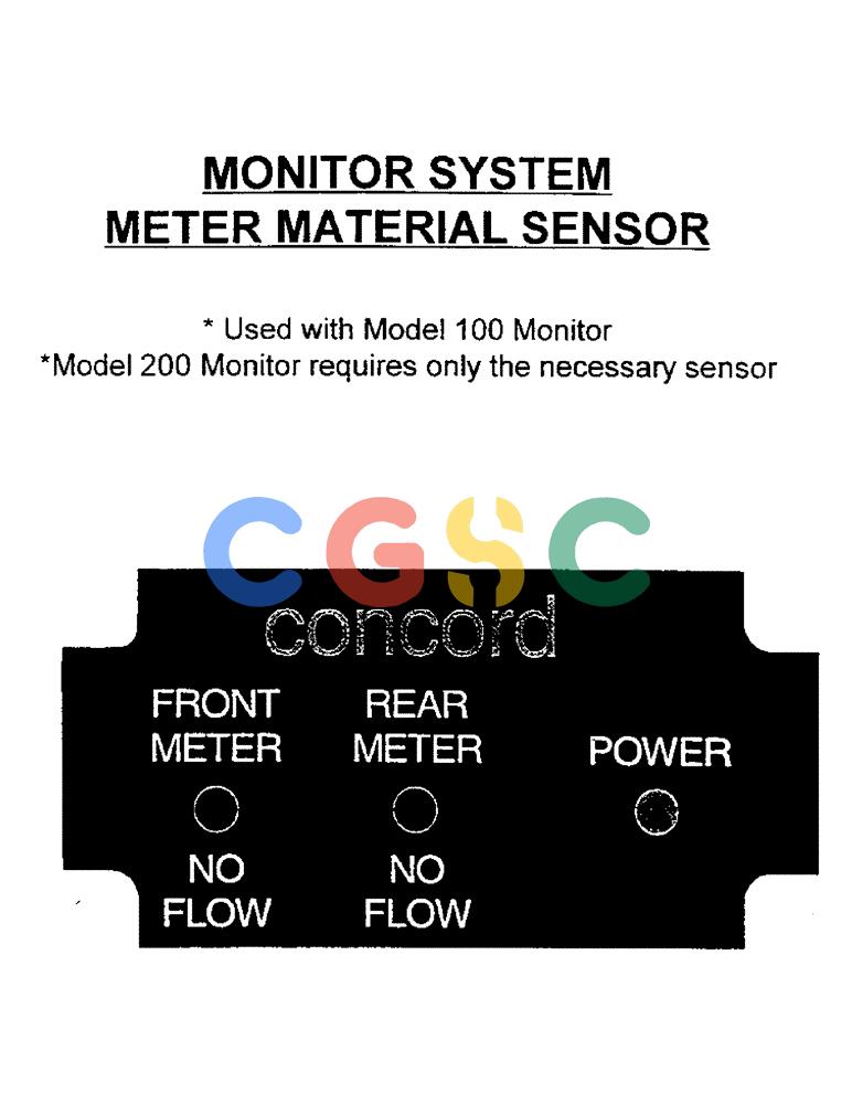 凯斯零件查询(1100) - CONCORD AIR SYSTEM (10/97-12/00) (C13) - MONITOR SYSTEM METER MATERIAL SENSOR Case Agriculture