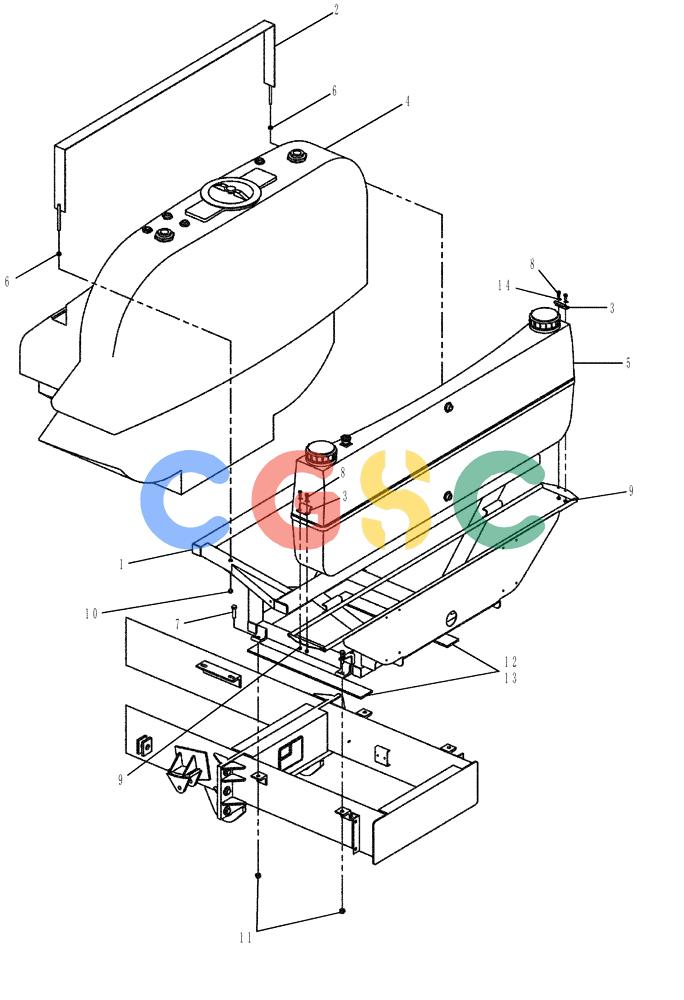 凯斯零件查询(810) - FLEX-AIR APPLICATOR - 2009 (9/09-12/11) (10-020) - TANKS AND CRADLES GROUP, 60’ & 70’ Case Agriculture