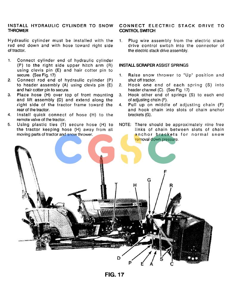 凯斯零件查询(56FTS) - CASE SNOW THROWER (1/86-12/92) (18) - INSTALL HYDRAULIC CYLINDER TO SNOW THROWER Case Agriculture