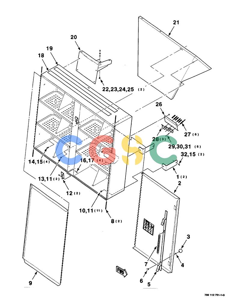 凯斯零件查询(8590) - CASE IH LARGE (4 X 4) RECTANGULAR BALER (NORTH AMERICA) (1/98-12/00) (07-18) - TWINE BOX ASSEMBLY, RIGHT Case Agriculture