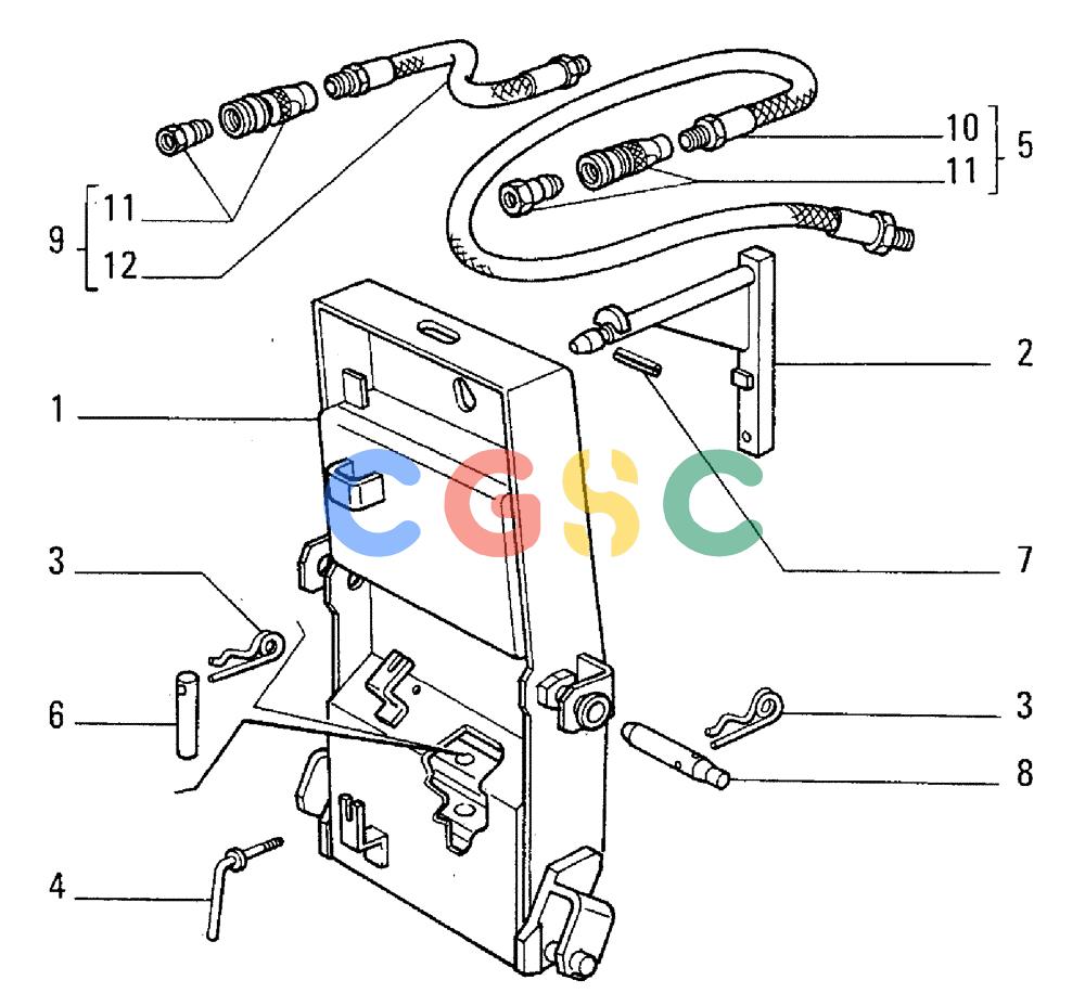 纽荷兰零件查询(FL5B) - CRAWLER LOADER (E3.05/2[001]) - IMPLEMENT MOUNTS New Holland Constructuion